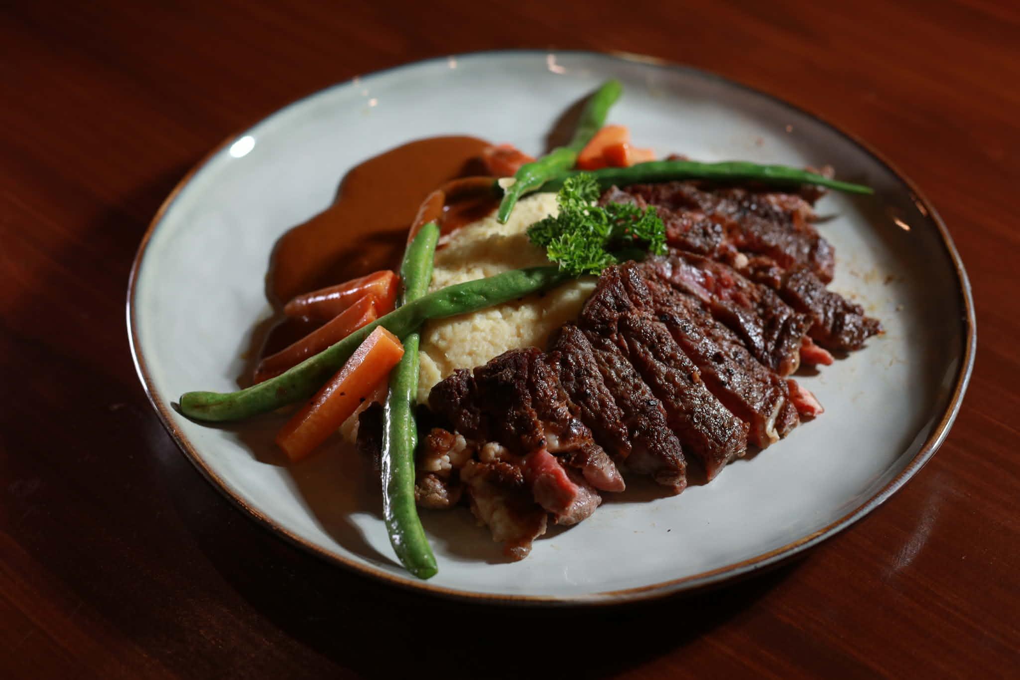 Steak and mash